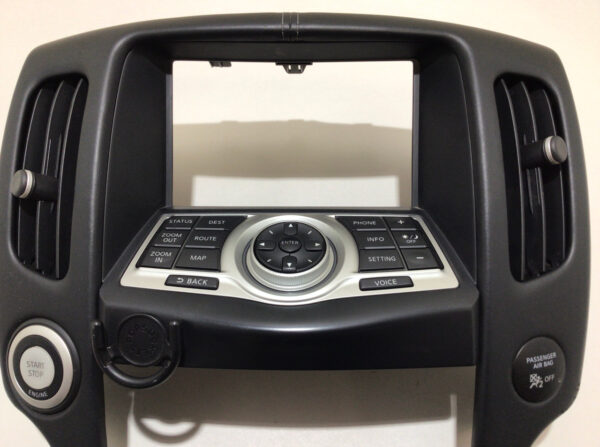 2009-2020 Nissan 370z Front Center Console Trim Surround w/ Navigation Controls / 7Z014 - Image 2