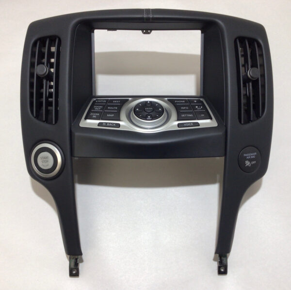 2009-2020 Nissan 370z Front Center Console Trim Surround w/ Navigation Controls / 7Z015