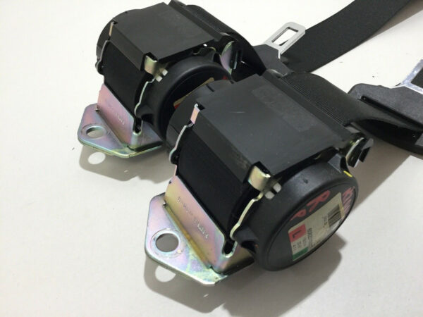 2010-2014 Mini Cooper R55 Clubman Rear Seat Belts / Pair / Black / OEM R2006 - Image 5
