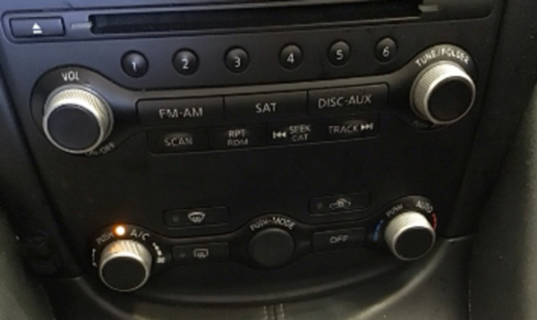2010-2020 Nissan 370Z Radio Switch Panel / Climate Control / Navigation / 253911EA6A / 7Z018 - Image 2