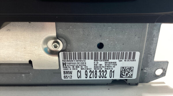 2011 BMW 135i Navigation Radio Head Unit Receiver Module / 6512921833201 / B1010 - Image 5
