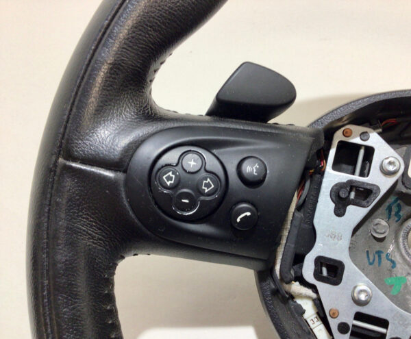 2011-2015 Mini Cooper Steering Wheel / 3 Spoke / Manual / Black Leather / R2015 - Image 2