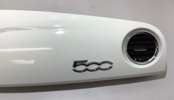 2012-2015 Fiat 500 Abarth OEM Dashboard Trim Panels / Bianco (White) F5016 - Image 4
