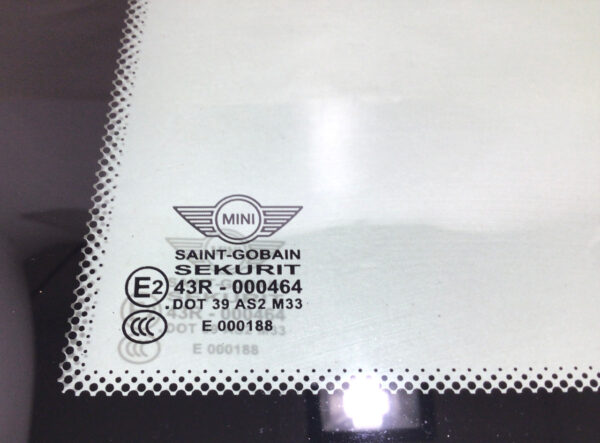2012-2015 Mini Cooper S R58 Coupe Driver Rear Quarter Window Glass / OEM / R2028 - Image 3