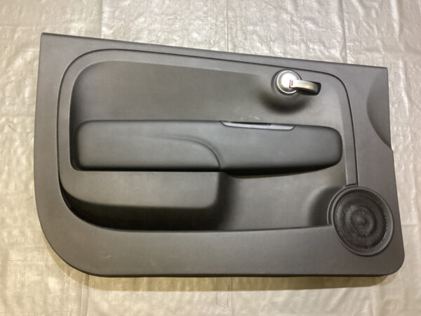 2012-2016 Fiat 500 Abarth Interior Door Panels w/ Black Leatherette / Pair / F5017 - Image 2