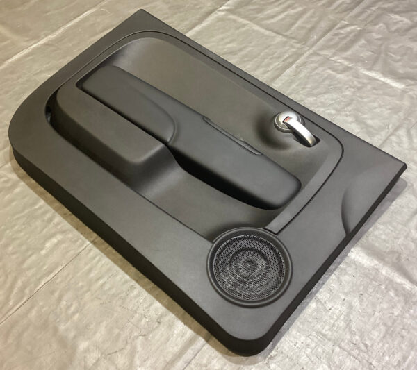 2012-2016 Fiat 500 Abarth Interior Door Panels w/ Black Leatherette / Pair / F5017 - Image 3