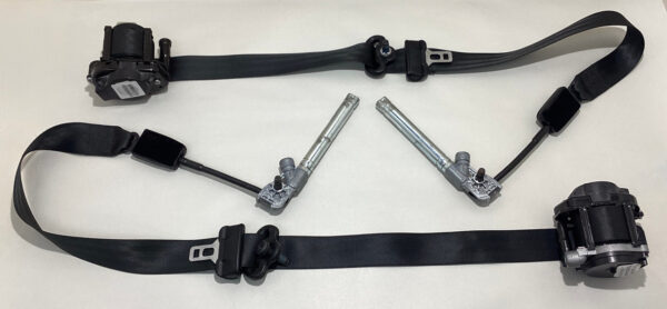 2012-2017 Fiat 500 Abarth Driver & Passenger Front Seat Belts w/ Tensioners / F5019