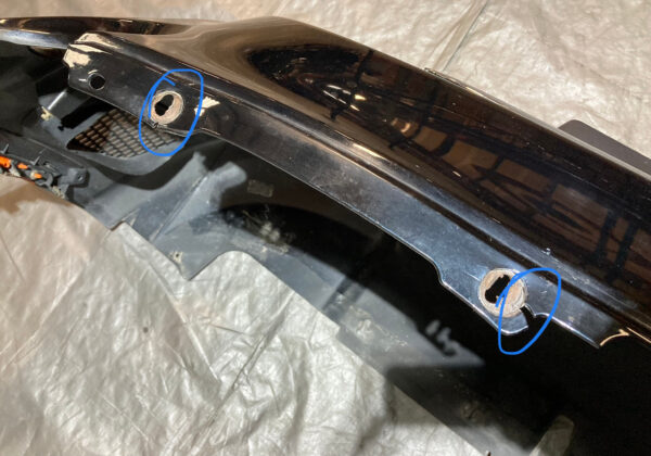 2012-2017 Fiat 500 Abarth Front Bumper Cover w/ Grille / Nero Puro / Straight Black F5018 - Image 3