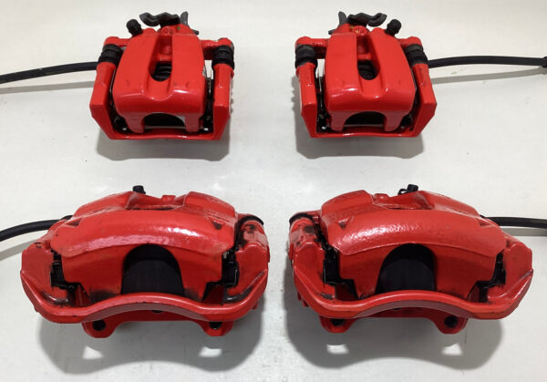 2012-2017 Fiat 500 Abarth OEM Brake Calipers / Set of 4 / Red / F5019
