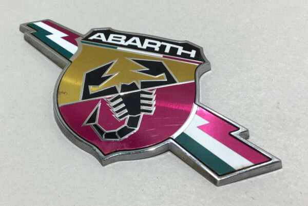 2012-2017 Fiat 500 Abarth OEM Rear Quarter Panel Badges / Emblems / Pair / F5018 - Image 2