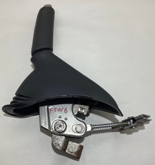 2012-2017 Fiat 500 Abarth Parking Brake Handle Assembly / Black Leather / Red Stitch / F5018 - Image 4
