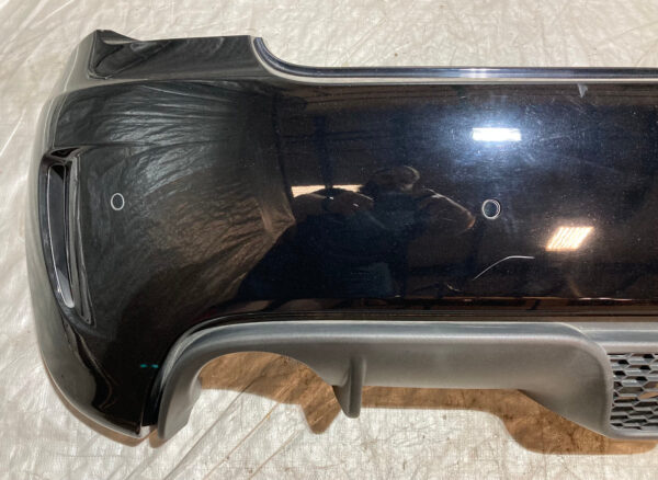 2012-2017 Fiat 500 Abarth Rear Bumper Cover w/ Diffuser / PDC / Nero Puro F5019 - Image 2