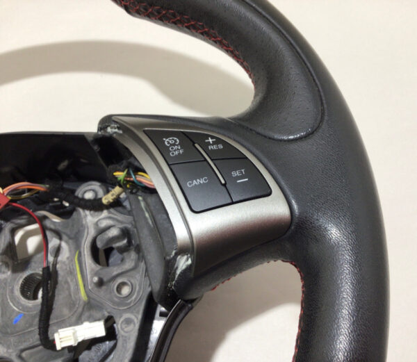 2013-2017 Fiat 500 Abarth Black Leather Steering Wheel / Manual / F5014 - Image 2