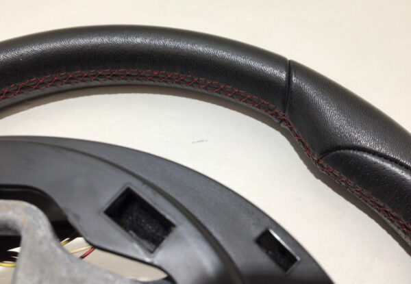 2013-2017 Fiat 500 Abarth Black Leather Steering Wheel / Manual / F5014 - Image 5
