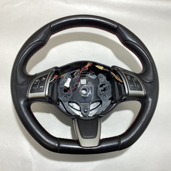 2013-2017 Fiat 500 Abarth Black Leather Steering Wheel / Manual / F5015