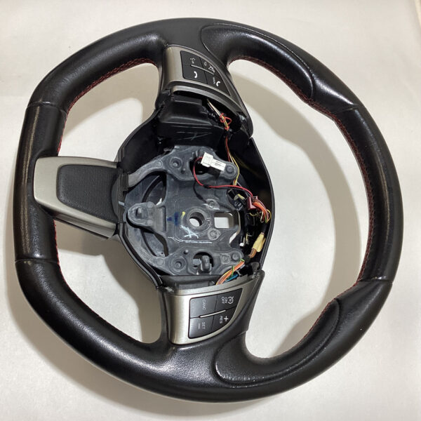 2013-2017 Fiat 500 Abarth Black Leather Steering Wheel / Manual / F5015 - Image 2
