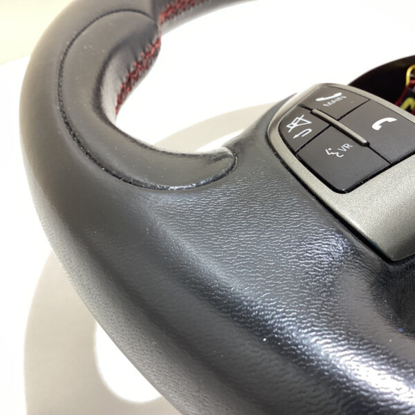 2013-2017 Fiat 500 Abarth Black Leather Steering Wheel / Manual / F5015 - Image 4