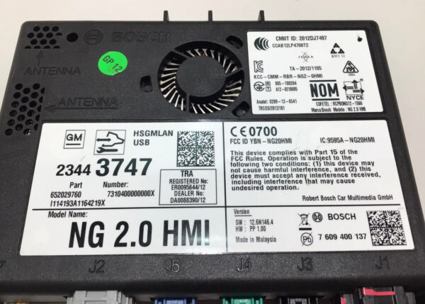 2014 Chevrolet C7 Corvette MMI Navigation Module / 23443747 / C7004 - Image 2