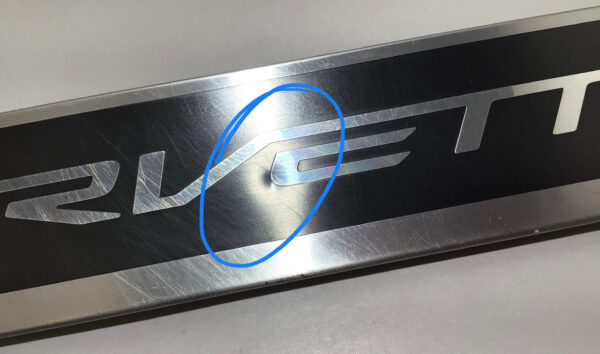 2014-2019 Chevrolet C7 Corvette Stingray Aluminum Door Sill Trims / Pair / C7004 - Image 5