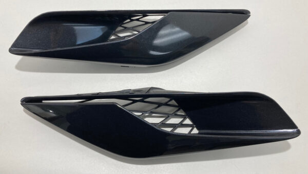2014-2019 Chevrolet C7 Corvette Stingray Z06 Grand Sport Rear Quarter Vents Ducts / Pair / Carbon Flash / C7005 - Image 2