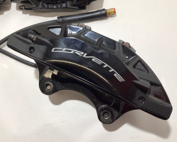 2014-2019 Chevrolet C7 Corvette Z51 Brembo Brake Calipers / Black / Set of 4 / C7004 - Image 3