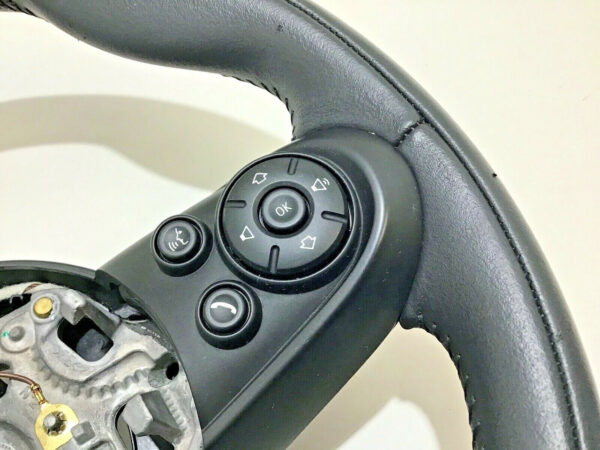 2014-2019 Mini Cooper Black Leather Steering Wheel w/ Trim / R3003 - Image 4