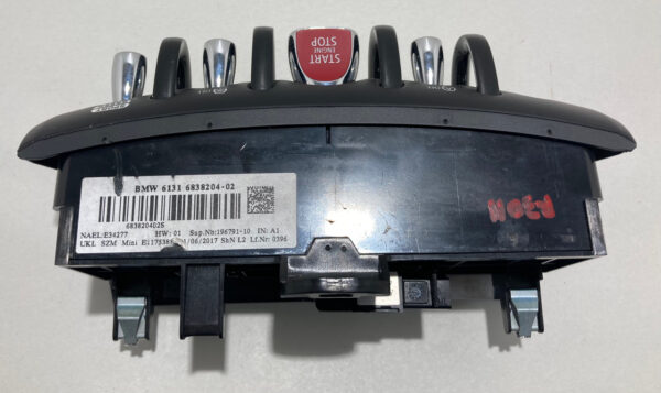 2014-2019 Mini Cooper F56 F57 Front Console Switch Panel / Start Button / 6838204 / R3011 - Image 2