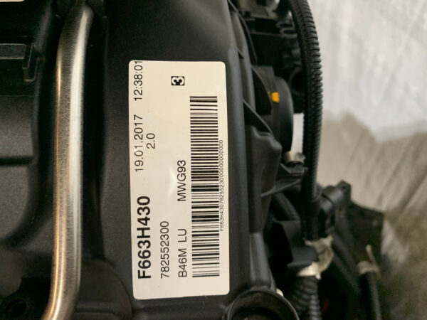 2015-2017 Mini Cooper S B46 2.0l Engine Long Block w/ Turbocharger / 58k / R3009 - Image 5
