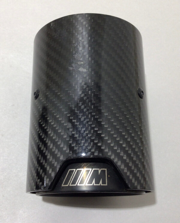 2015-2020 F80 F82 F87 BMW M2 M3 M4 M Performance Carbon Exhaust Tips / Set of 4 / USED / F8M01 - Image 4