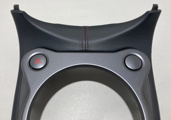 2015-2020 Nissan 370Z Nismo Shifter Surround Trim / Red Stitching / 7Z020 - Image 2