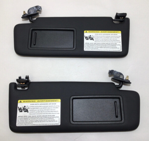 2016 Audi TT Quattro Coupe Interior Sun Visors / Pair / Black / T3001