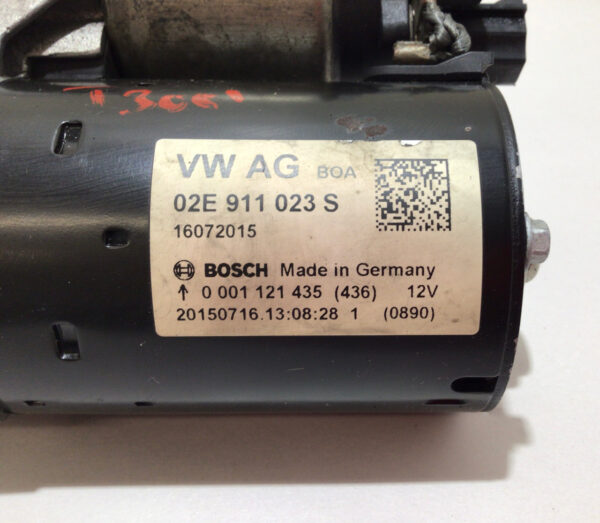 2016-2018 Audi TT Quattro 2.0 OEM Starter Motor / 02E911023S / 78K T3001 - Image 2