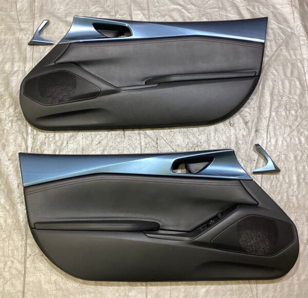 2016-2018 Mazda Mx5 Miata Interior Door Panels w/ Trim / Blue Reflex Mica ND038