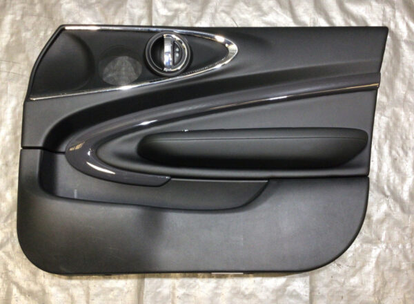 2016-2020 Mini Cooper F54 Clubman Passenger Front Interior Door Panel / Carbon Black / R3008
