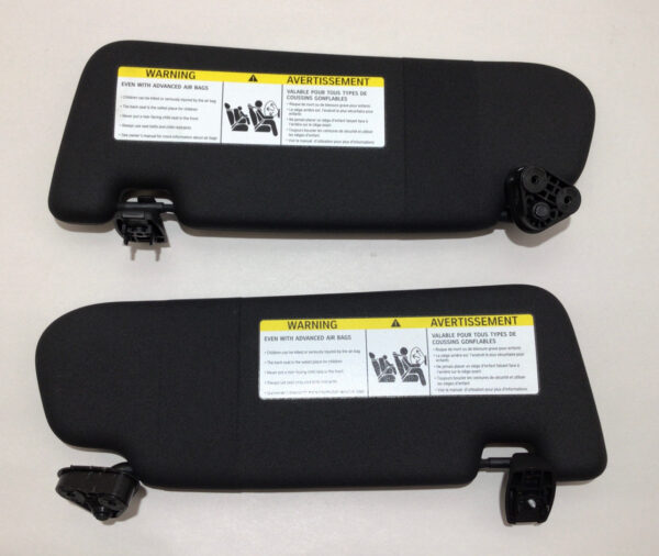 2016-2022 Mini Cooper F57 Convertible OEM Sun Visors / Pair / Black / R3010