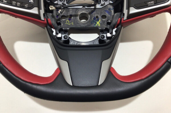 2017-2019 Honda Civic Type R FK8 Black / Red Leather Steering Wheel w/ Trim / TR101 - Image 2