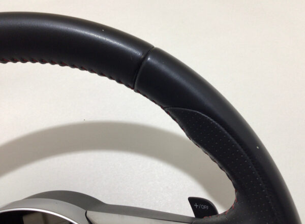 2017-2020 Fiat 124 Spider Abarth Black Leather Steering Wheel / Automatic / FD009 - Image 2