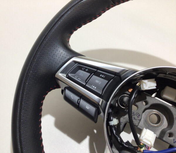2017-2020 Fiat 124 Spider Abarth Black Leather Steering Wheel / Automatic / FD009 - Image 3