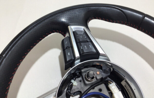 2017-2020 Fiat 124 Spider Abarth Black Leather Steering Wheel / Automatic / FD018 - Image 2