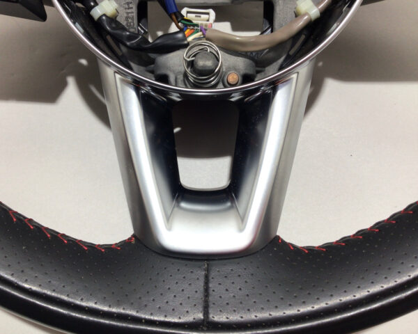2017-2020 Fiat 124 Spider Abarth Black Leather Steering Wheel / Automatic / FD018 - Image 3