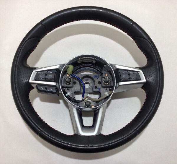 2017-2020 Fiat 124 Spider Abarth Black Leather Steering Wheel / Manual / FD014