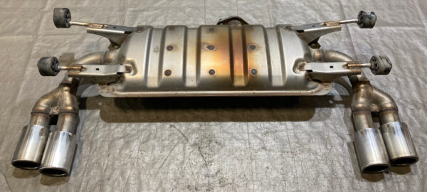 2017-2020 Fiat 124 Spider Abarth Quad Tip Polished Exhaust Muffler w/ Tips / 22K FD021