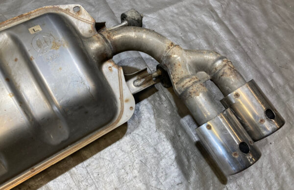 2017-2020 Fiat 124 Spider Abarth Quad Tip Polished Exhaust Muffler w/ Tips / 22K FD021 - Image 5