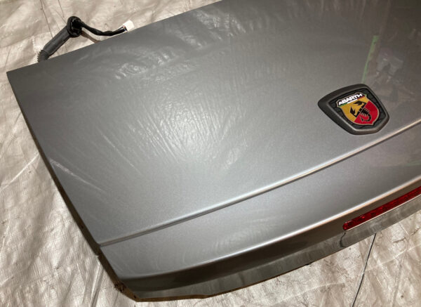2017-2020 Fiat 124 Spider Abarth Trunk Lid w/ Spoiler / Grigio Argento FD021 - Image 2