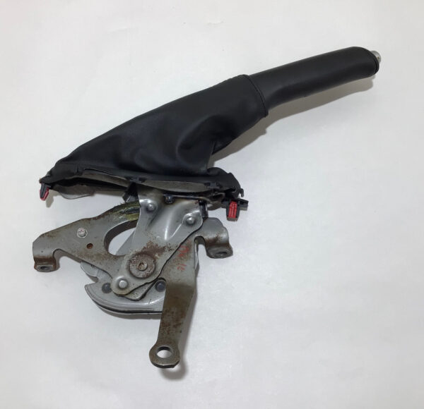 2017-2020 Fiat 124 Spider Black Leather Parking Brake Handle / Saddle Brown / FD016