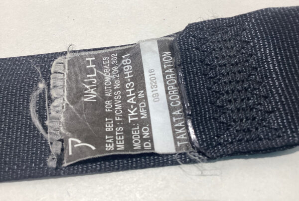2017-2020 Fiat 124 Spider Driver Seat Belt w/ Pretensioner SRS / FD021 - Image 5