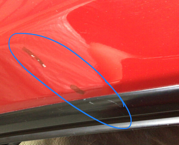 2017-2020 Fiat 124 Spider Driver Side Door Assembly / Hypnotique Red FD015 - Image 2
