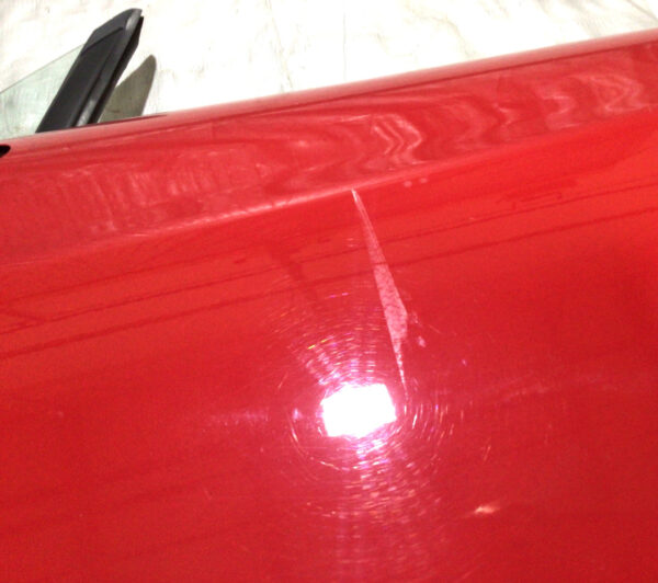 2017-2020 Fiat 124 Spider Driver Side Door Assembly / Hypnotique Red FD015 - Image 3