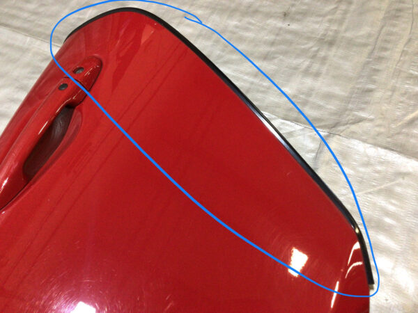 2017-2020 Fiat 124 Spider Driver Side Door Assembly / Hypnotique Red FD015 - Image 4