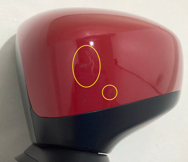 2017-2020 Fiat 124 Spider Driver Side Mirror / Hypnotique Red FD020 - Image 4